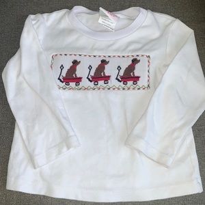 Shrimp & Grits smocked shirt